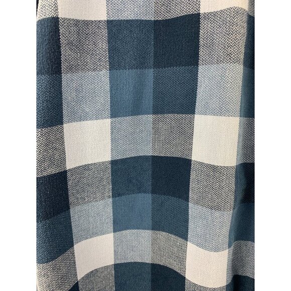 St John’s Bay Heavyweight Blue Plaid Long Sleeve Shirt - size XL - Picture 7 of 7